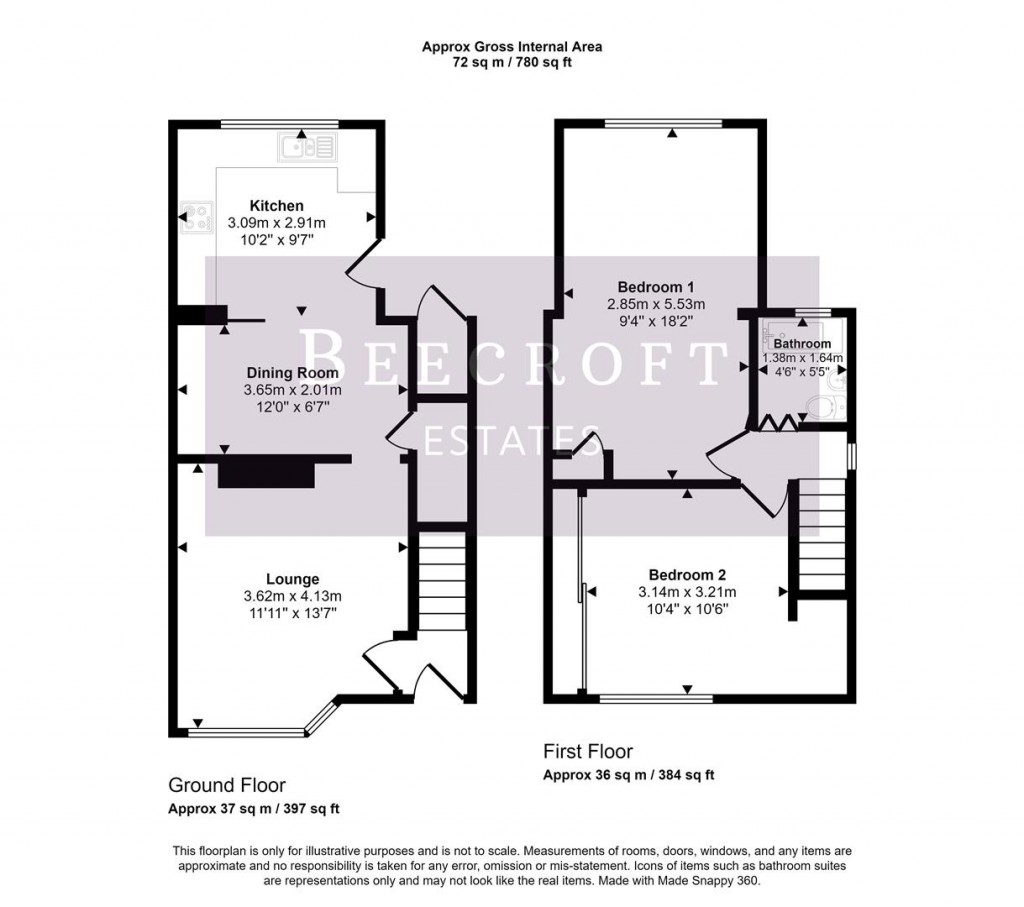 Floorplans For Kingsway, Wombwell, Barnsley S73 0EA