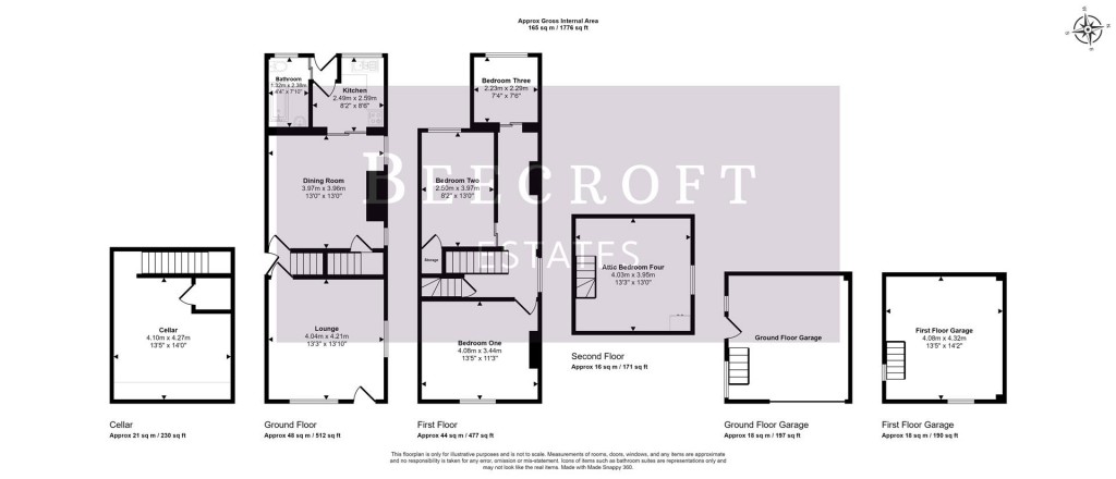 Floorplans For Hough Lane, Wombwell, Barnsley