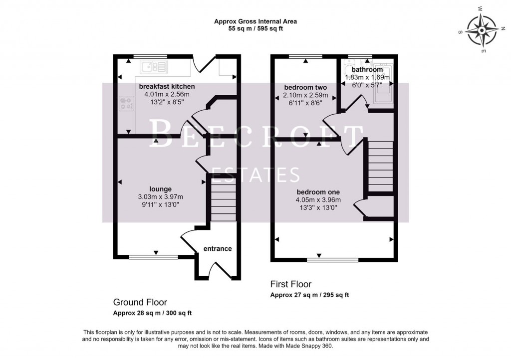 Floorplans For Calverley Gardens, Wombwell, Barnsley