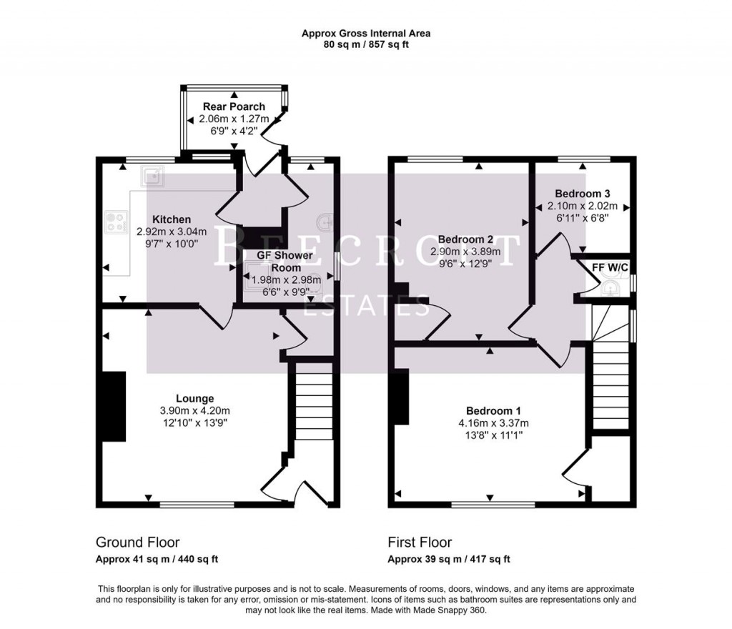 Floorplans For Redbrook Road, Barnsley