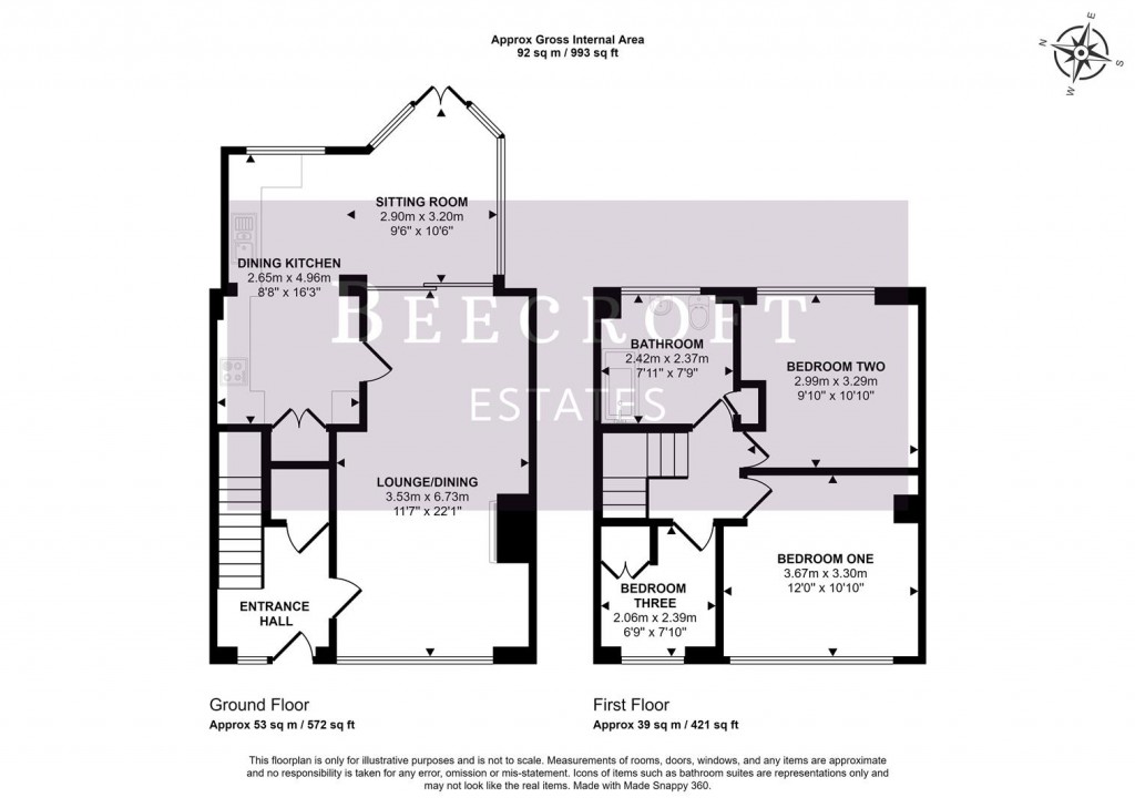Floorplans For George Street, Thurnscoe, Rotherham
