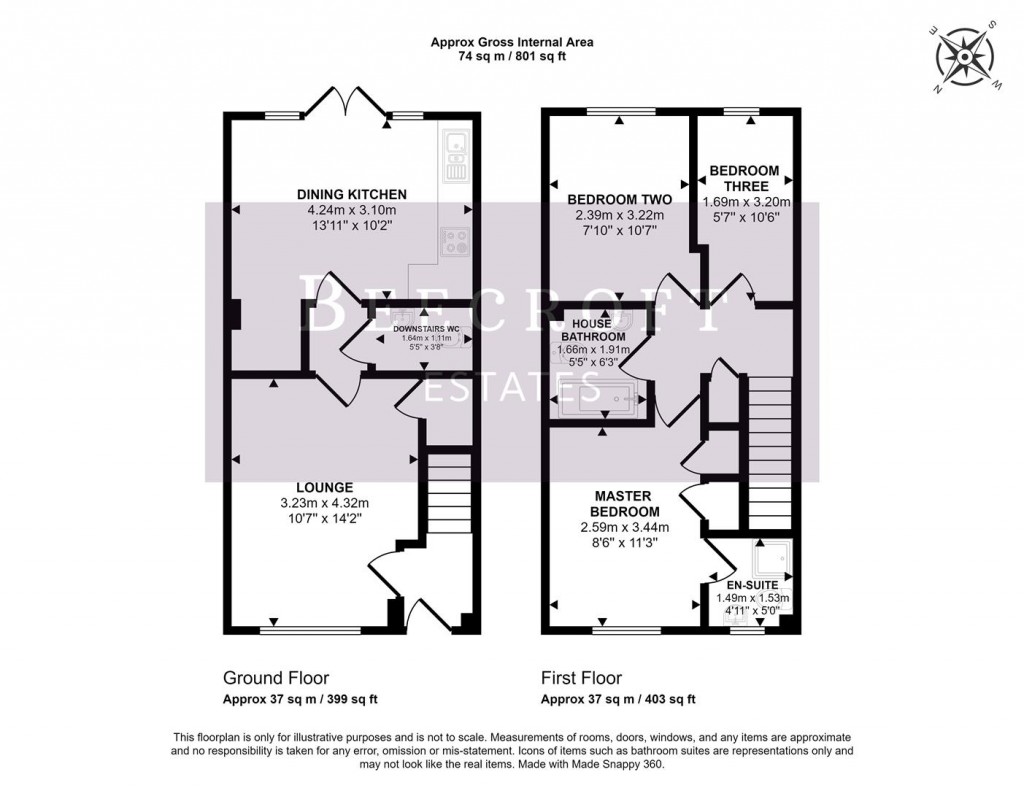 Floorplans For Hazel Gardens, Worsbrough, Barnsley