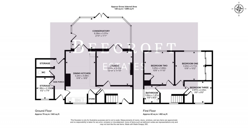Floorplans For Lesmond Crescent, Little Houghton, Barnsley