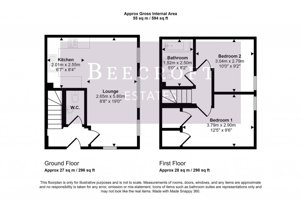 Floorplans For Old School House, West View Road, Mexborough