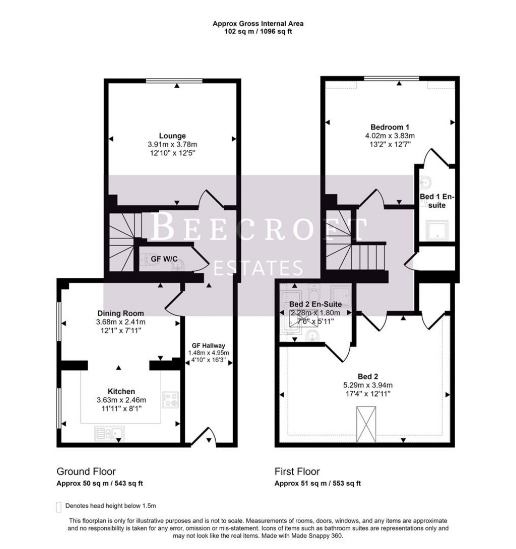 Floorplans For Old School House, West View Road, Mexborough