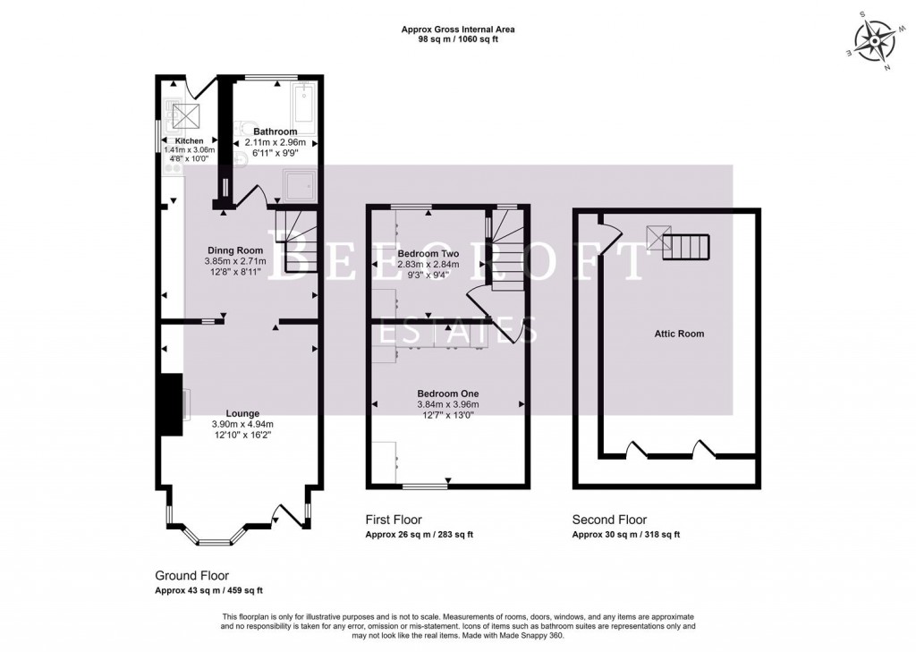 Floorplans For Hemingfield Road, Hemingfield, Barnsley