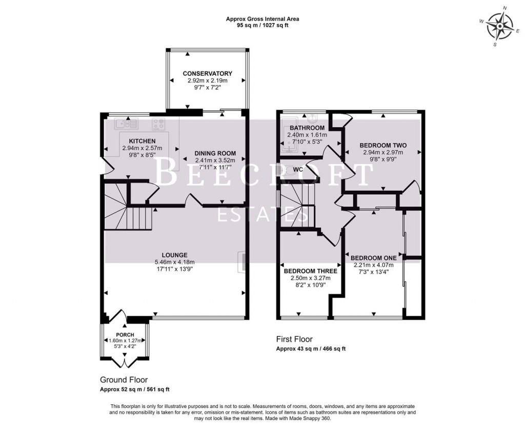 Floorplans For Highcliffe Court, Swinton, Mexborough