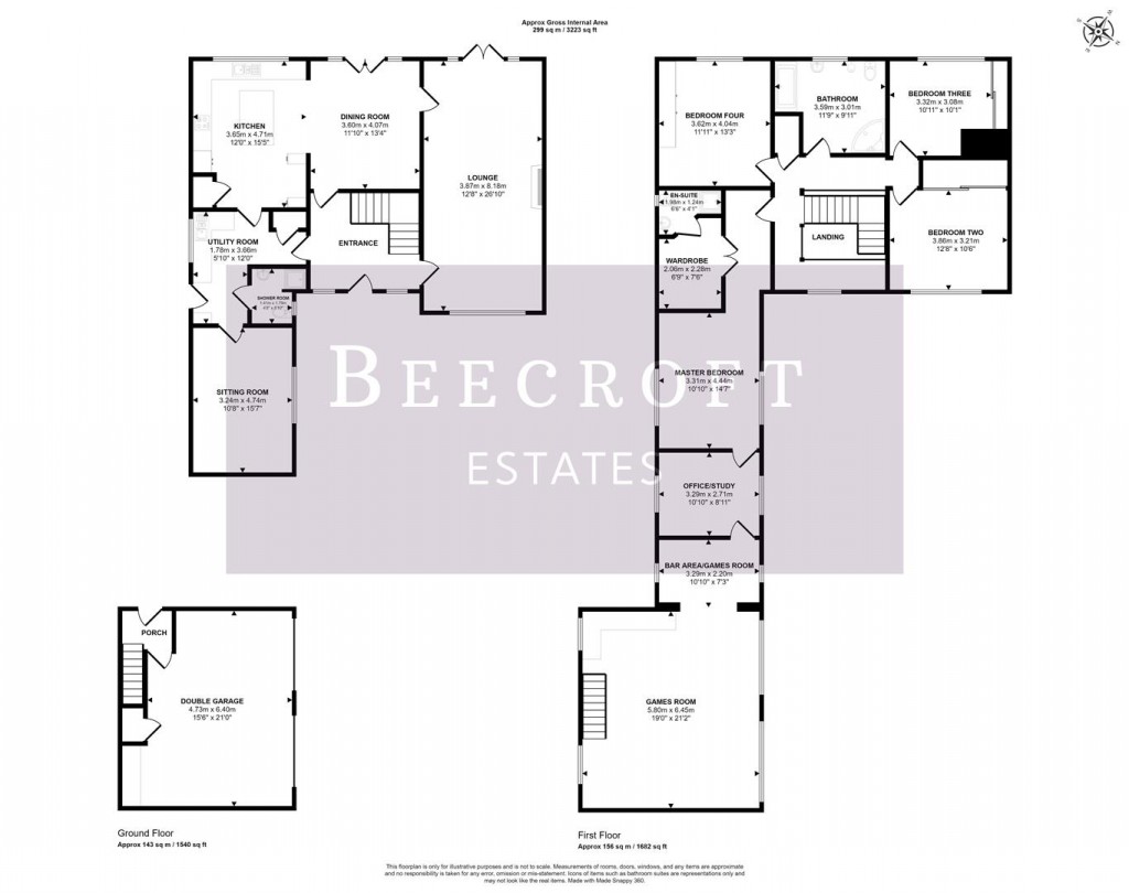 Floorplans For The Orchard, Thurnscoe, Rotherham