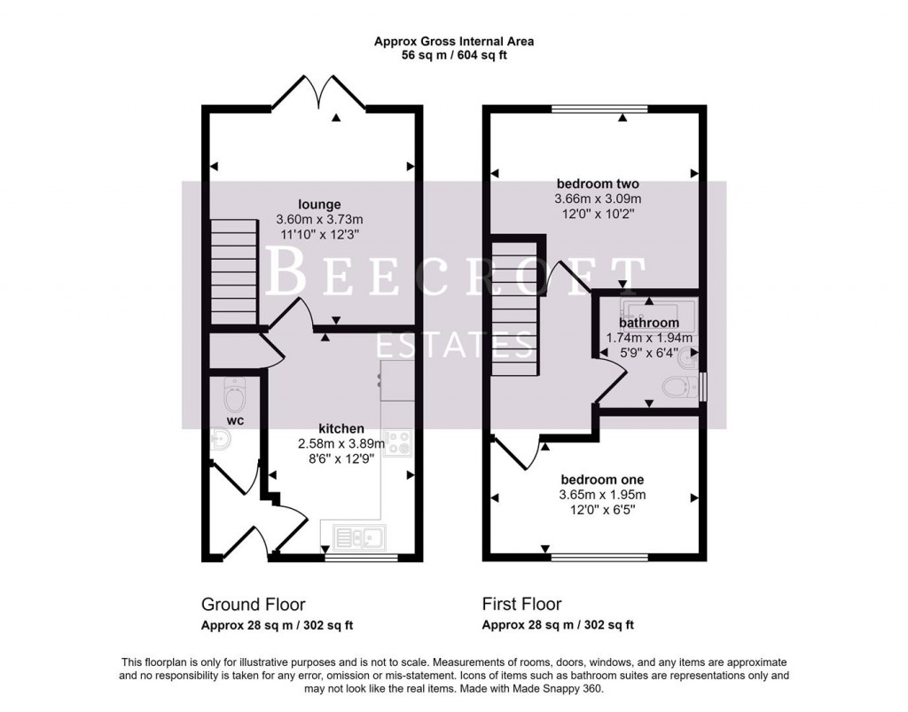 Floorplans For St. Helens Street, Elsecar, Barnsley