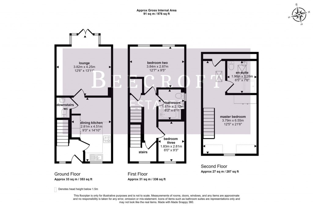 Floorplans For Barrow Way, Dinnington, Sheffield