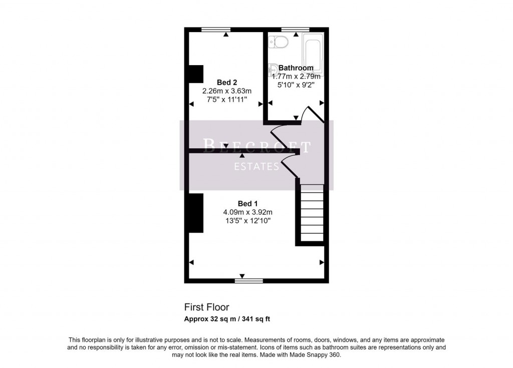 Floorplans For Lesley Road, Goldthorpe, Rotherham