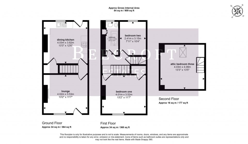 Floorplans For Blythe Street, Wombwell, Barnsley