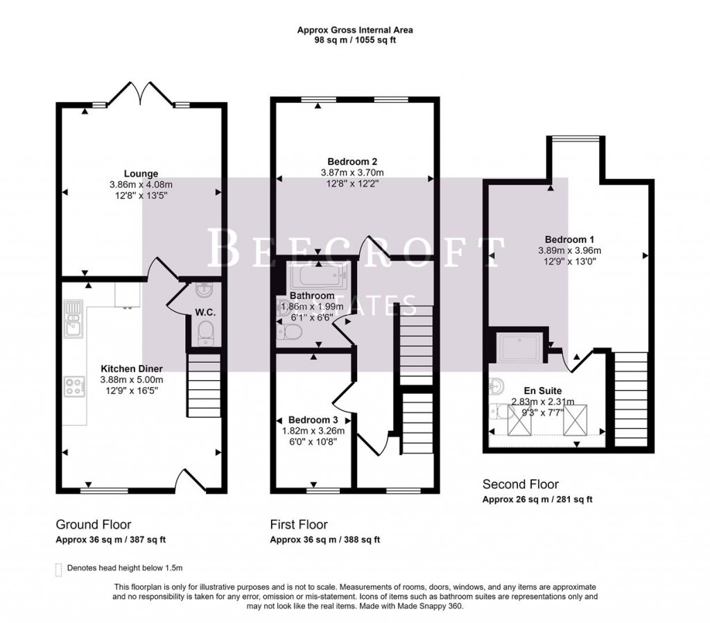 Floorplans For Park Hollow, Wombwell, Barnsley