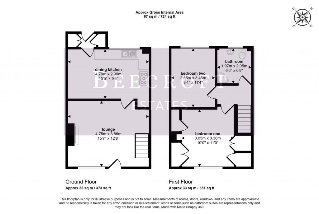 Floorplans For Butterfield Court, Brampton, Barnsley