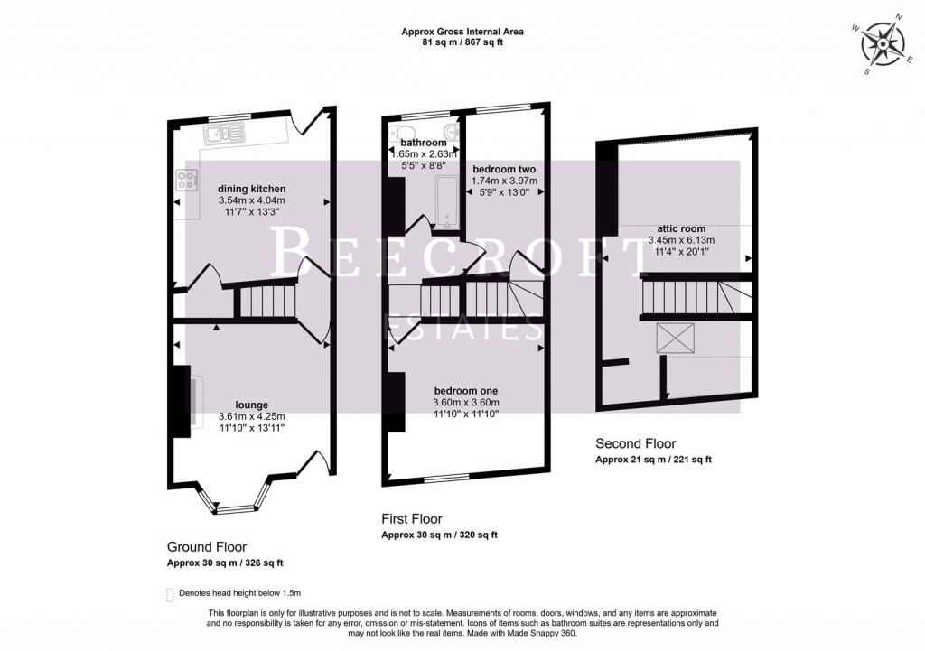 Floorplans For Hampden Road, Mexborough