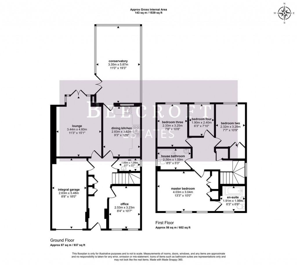 Floorplans For Rother Croft, Hoyland, BARNSLEY