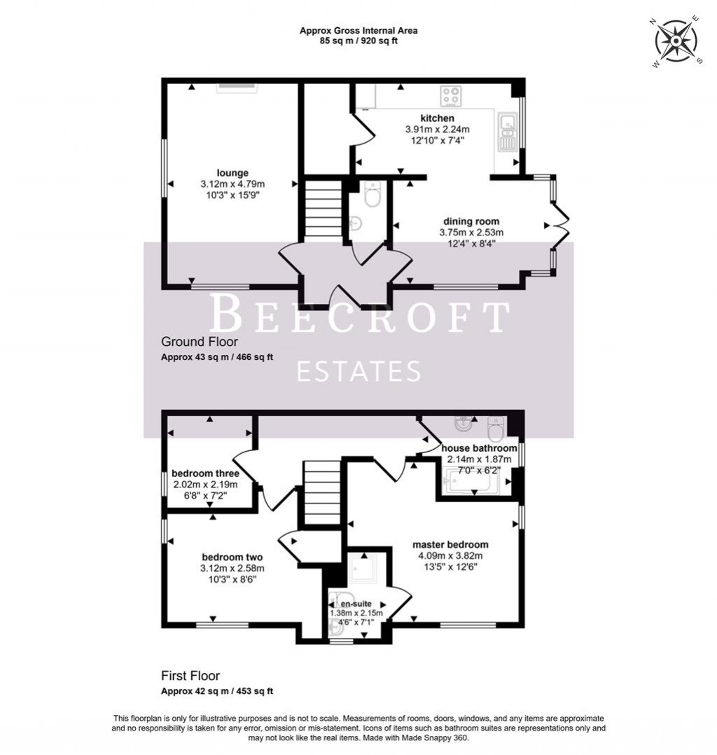 Floorplans For Barron Road, Brampton Bierlow, Rotherham