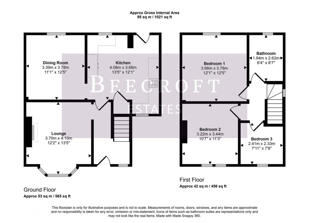 Floorplans For Hough Lane, Wombwell, Barnsley