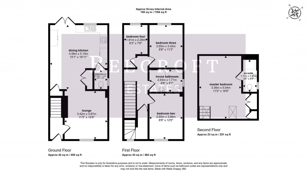 Floorplans For Watson Street, Hoyland, Barnsley