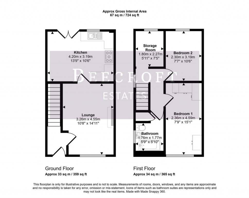 Floorplans For Ivy Farm Close, Barnsley