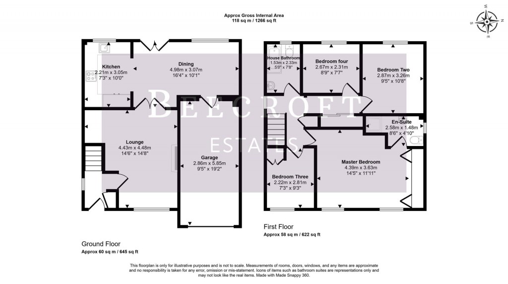 Floorplans For Dove Road, Wombwell, Barnsley