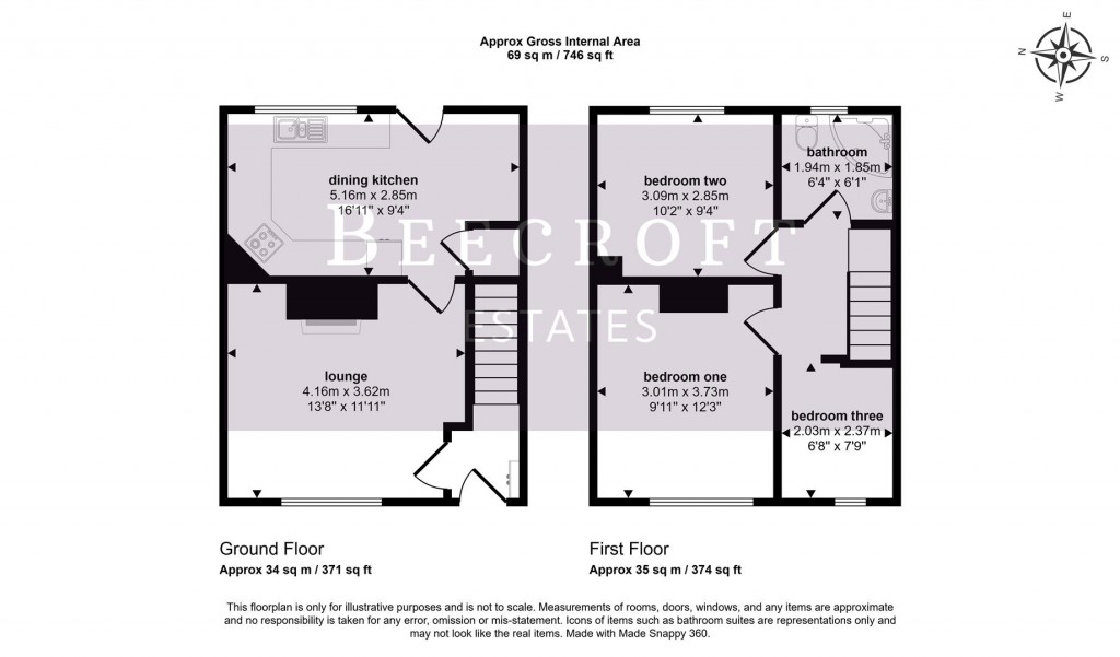 Floorplans For Hollowgate Avenue, Wath-Upon-Dearne, Rotherham