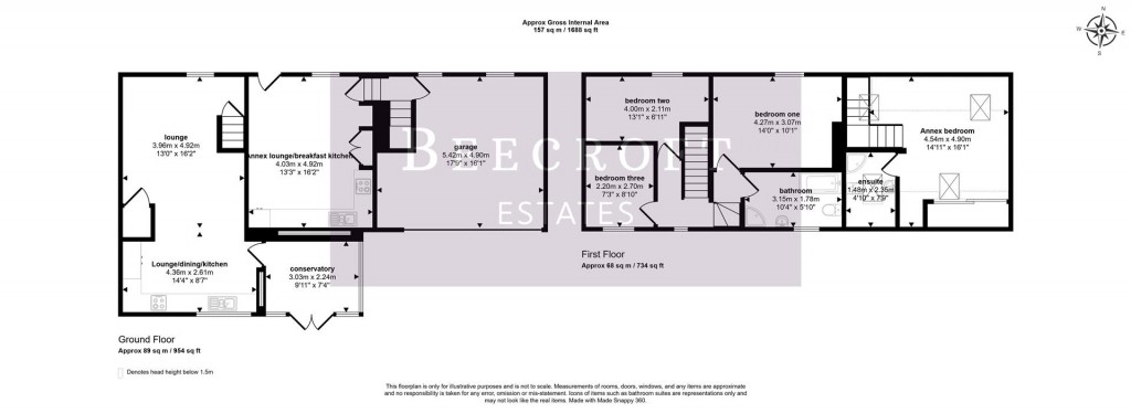 Floorplans For New Road, Staincross, Barnsley