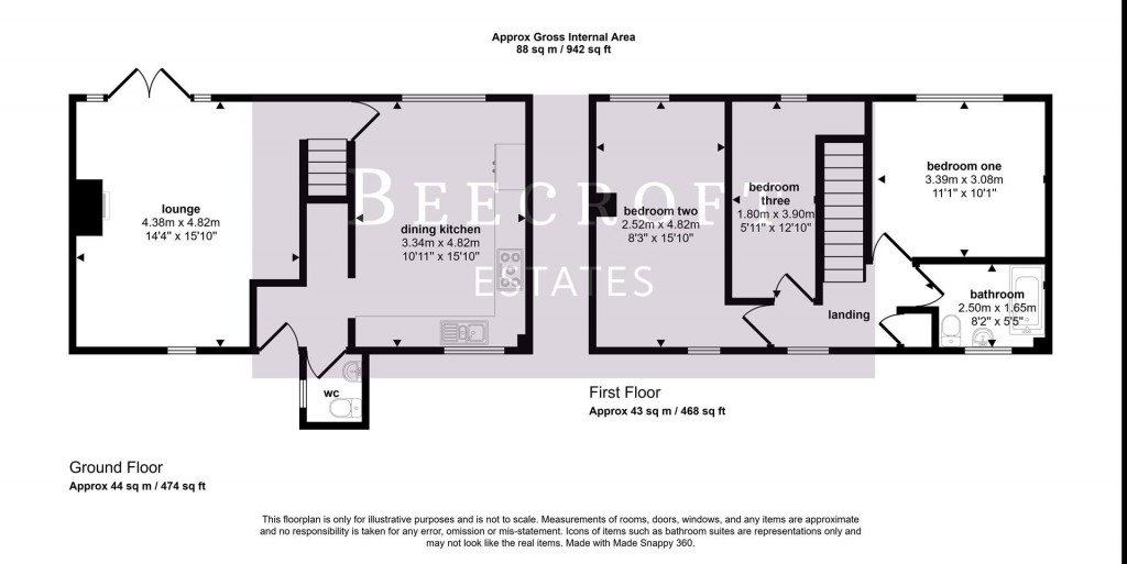 Floorplans For Richardson Walk, Wombwell, Barnsley