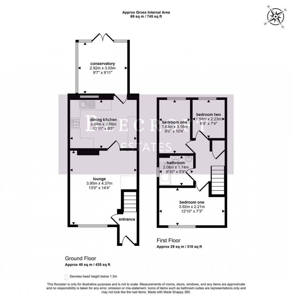 Floorplans For Holme Court, Goldthorpe, Rotherham