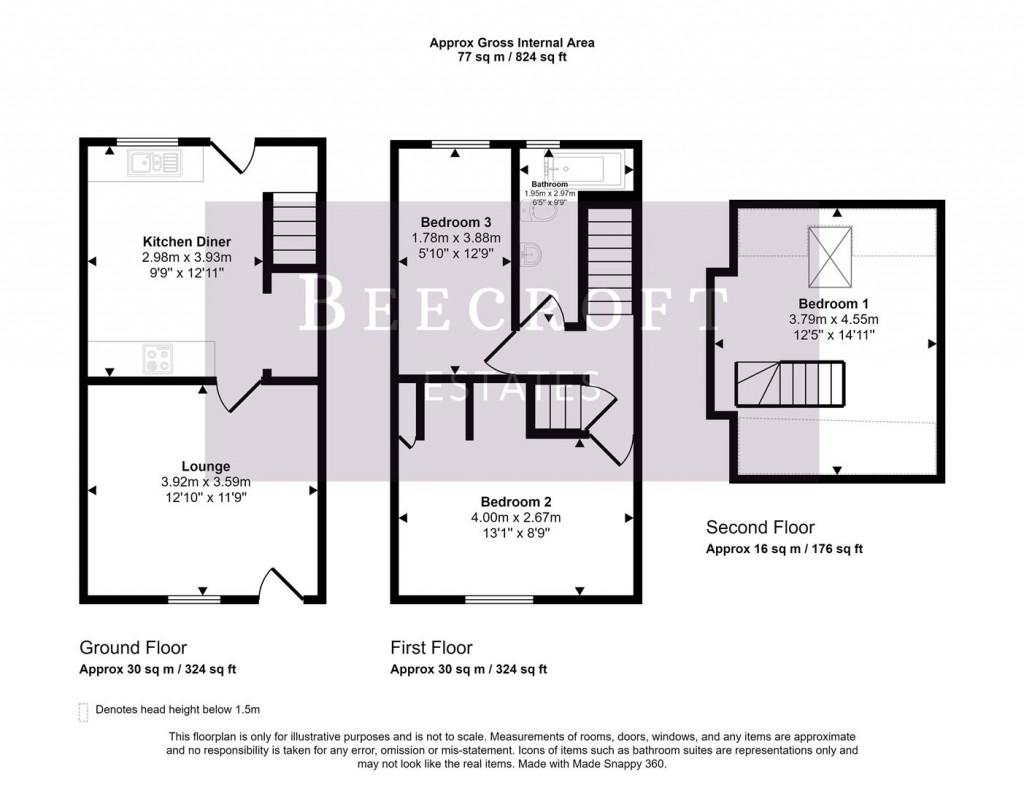 Floorplans For Spencer Street, Mexborough