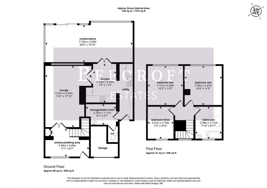 Floorplans For Dearne Close, Wombwell, Barnsley