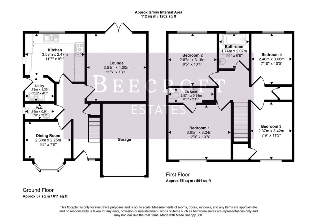 Floorplans For Kingfisher Drive, Wombwell, Barnsley