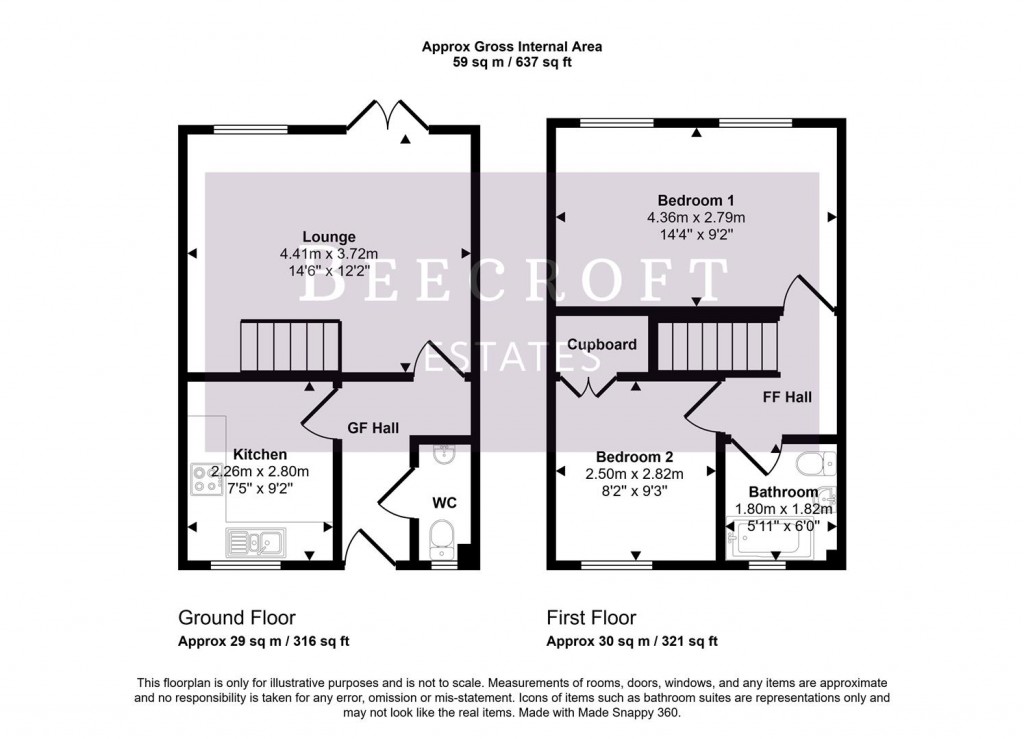 Floorplans For Thornwood Court, Rotherham