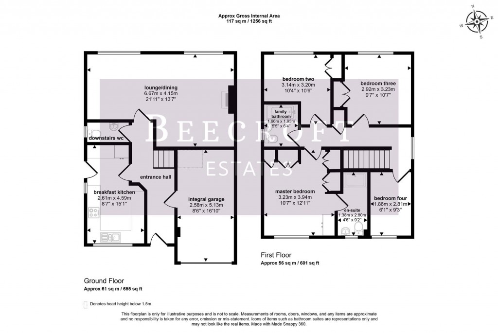 Floorplans For Blythe Street, Wombwell, Barnsley